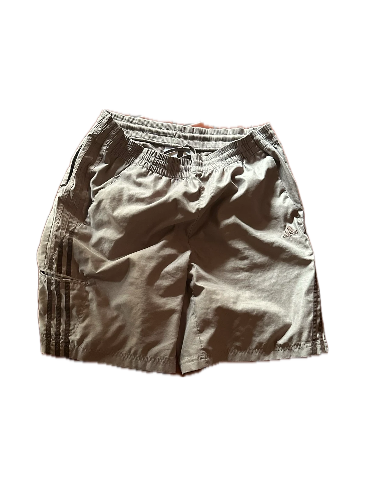 Adidas 3-Stripes Woven Shorts in Khaki