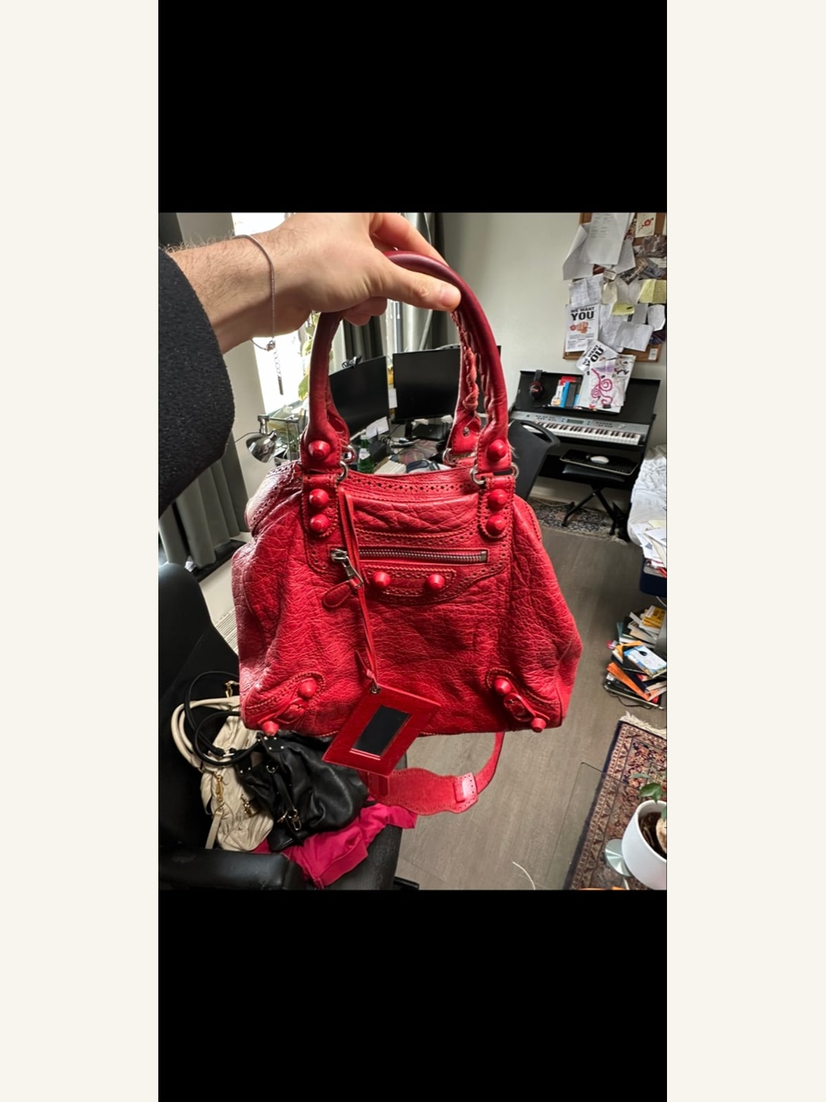 Balenciaga Classic City Bag in Coquelicot Red