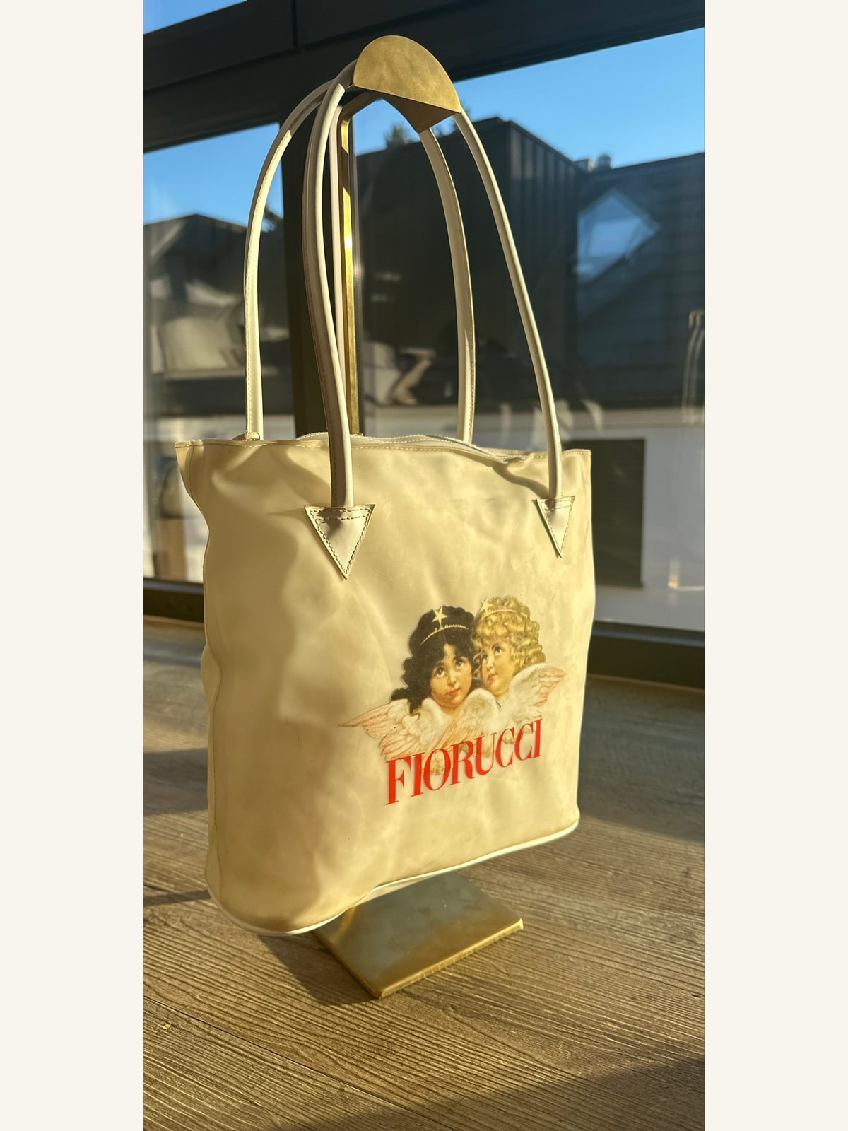 Fiorucci Vintage Angel Print Tote Bag