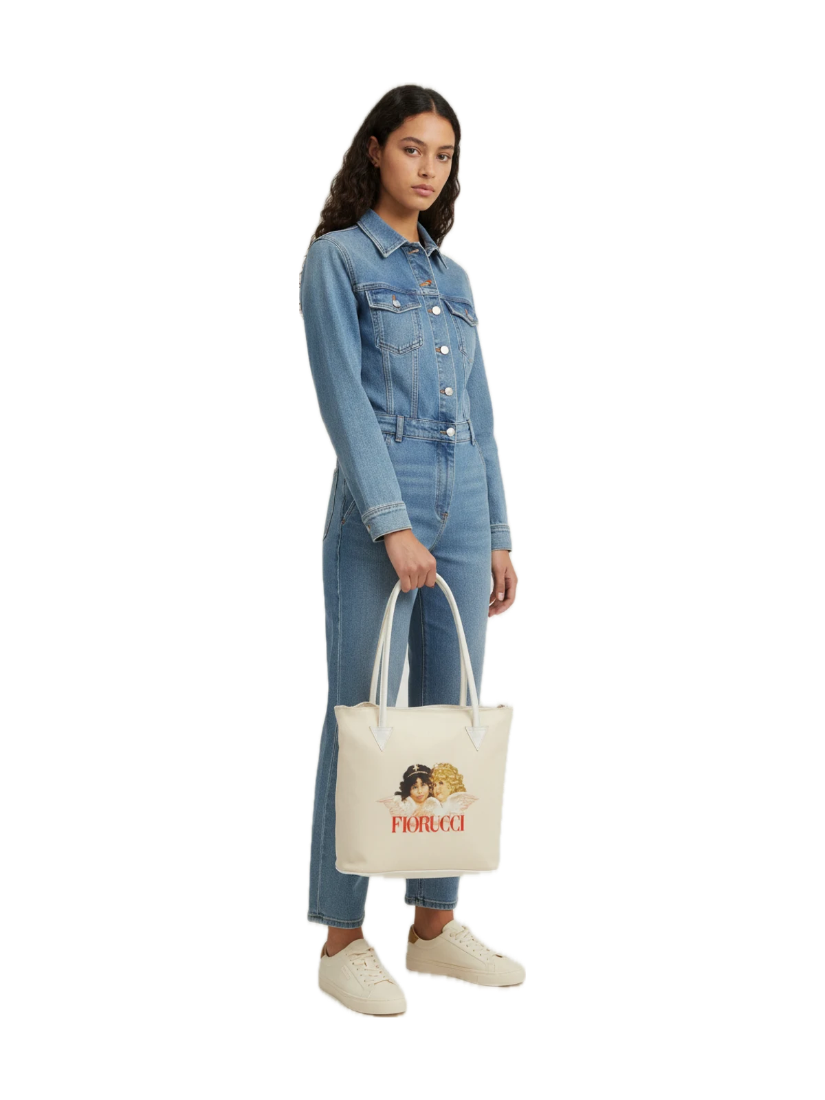 Fiorucci Vintage Angel Print Tote Bag