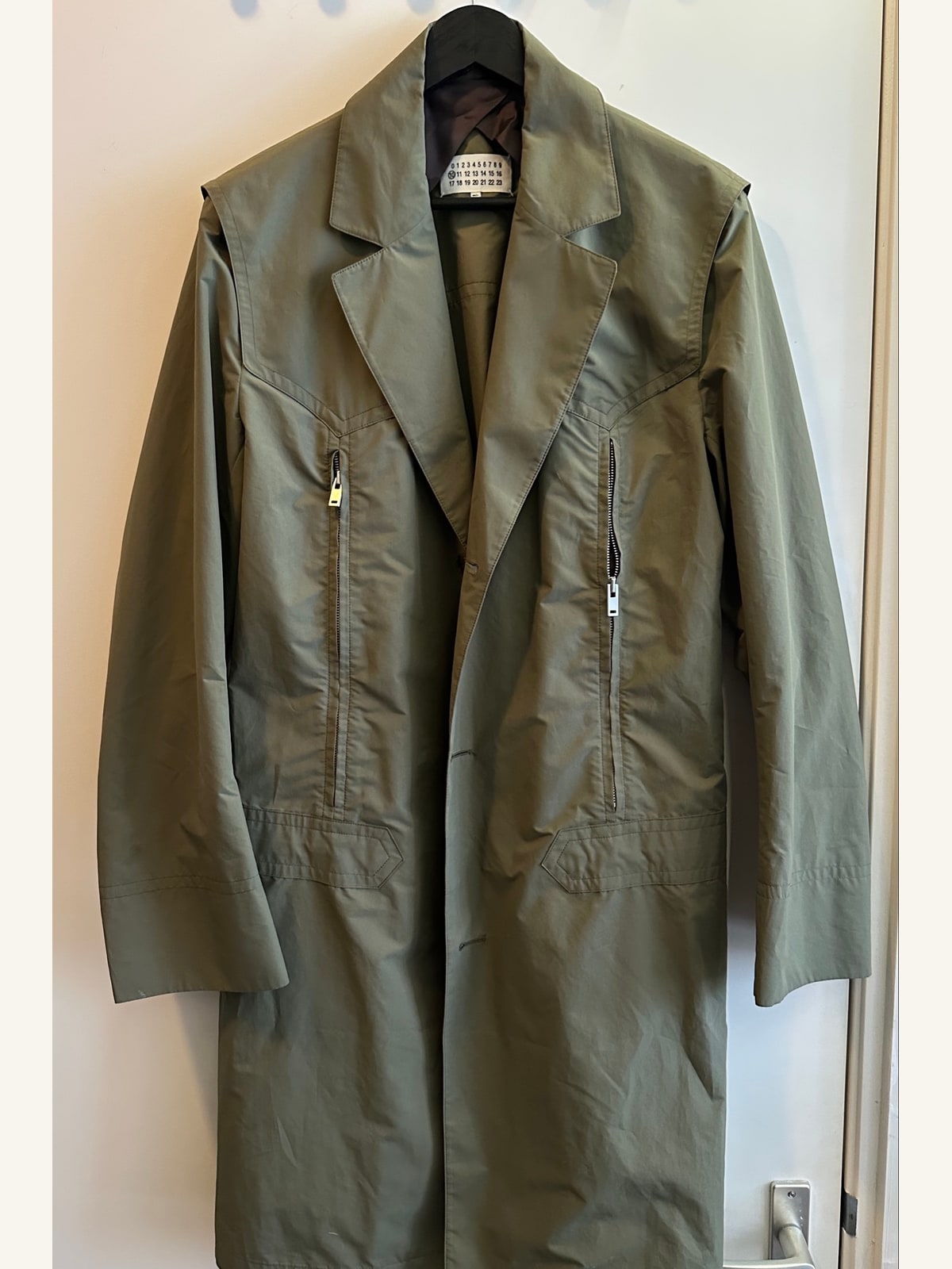 Maison Martin Margiela Olive Trench Coat