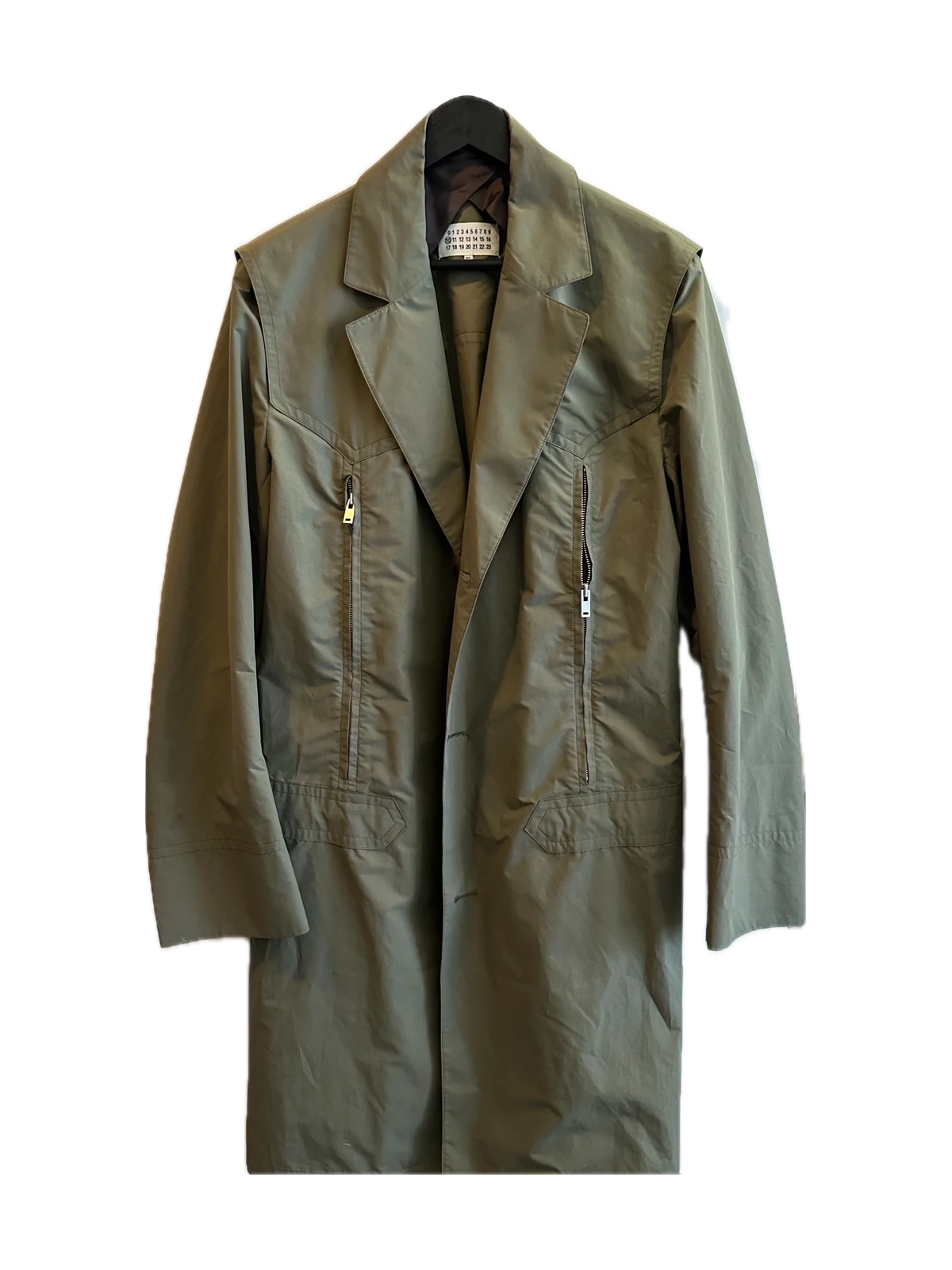 Maison Martin Margiela Olive Trench Coat